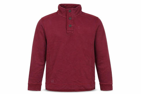 Crew Clothing Red Cotton Pullover Sweatshirt Size M