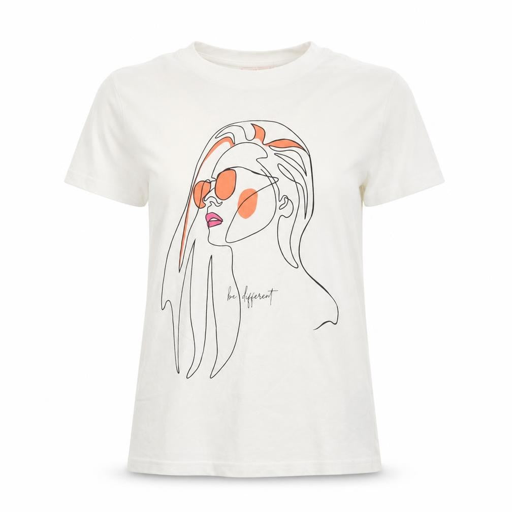 Stitch & Soul Womens White Cotton Basic T-Shirt Size XS Crew Neck