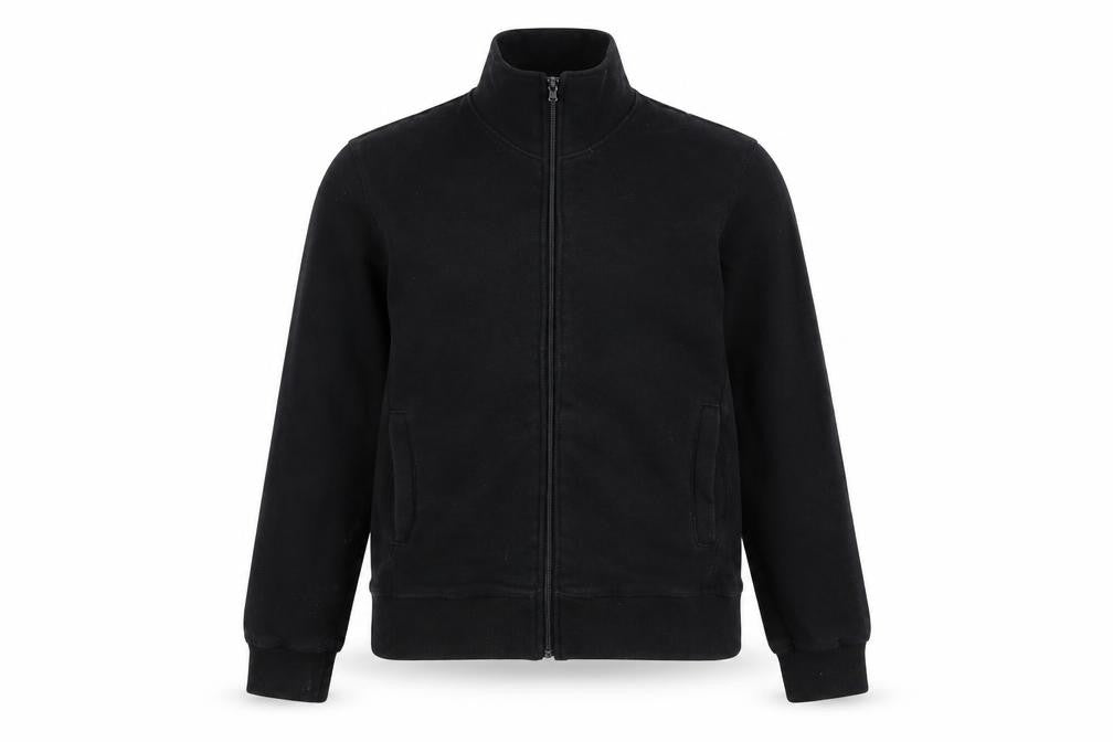 Oasis Womens Black Cotton Full Zip Sweatshirt Size 10 Zip
