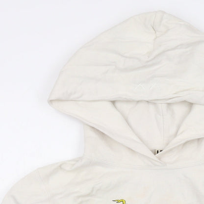 Preloved Sesame Street Womens Ivory Cotton Pullover Hoodie Size S Pullover - Detail