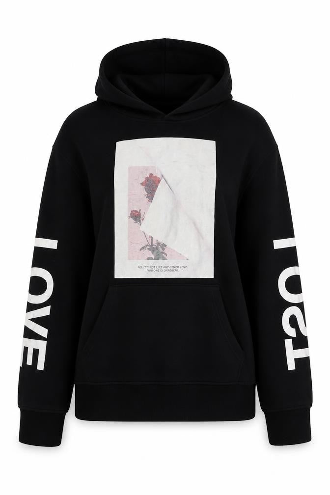 Profound Aesthetic Womens Black Cotton Pullover Hoodie Size S Pullover
