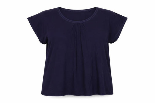 Carole Hochman Womens Blue Modal Basic T-Shirt Size XL Round Neck