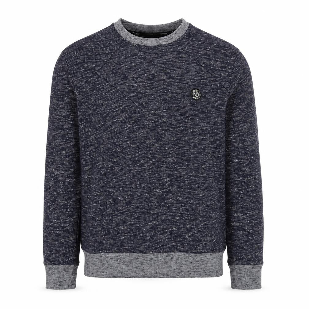 Intense Mens Blue Cotton Pullover Sweatshirt Size S