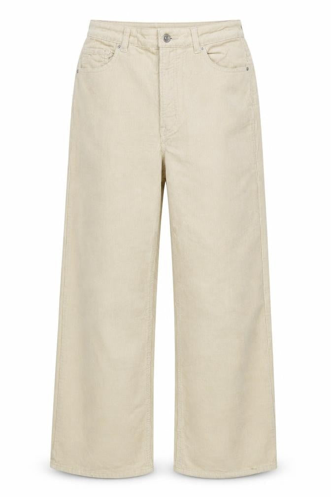 Divided Womens Beige Cotton Blend Trousers Size 6 L31 in Regular Zip