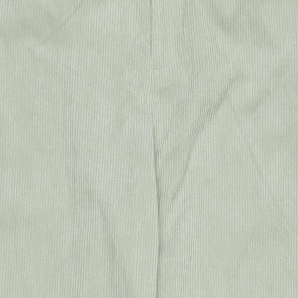 Divided Womens Beige Cotton Blend Trousers Size M L28 in Regular Zip