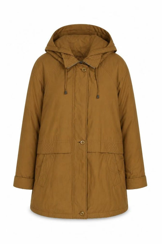 Bonmarché Womens Brown Parka Coat Size M Zip