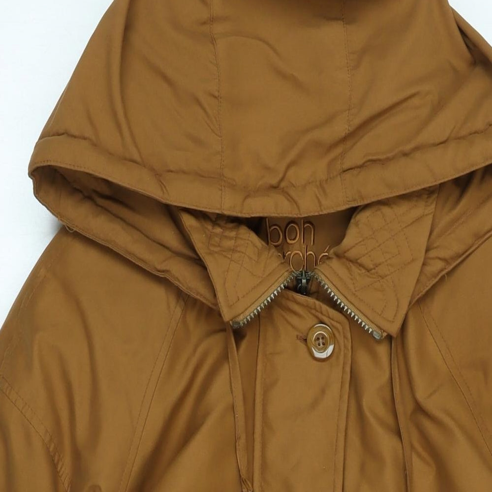 Bonmarché Womens Brown Parka Coat Size M Zip