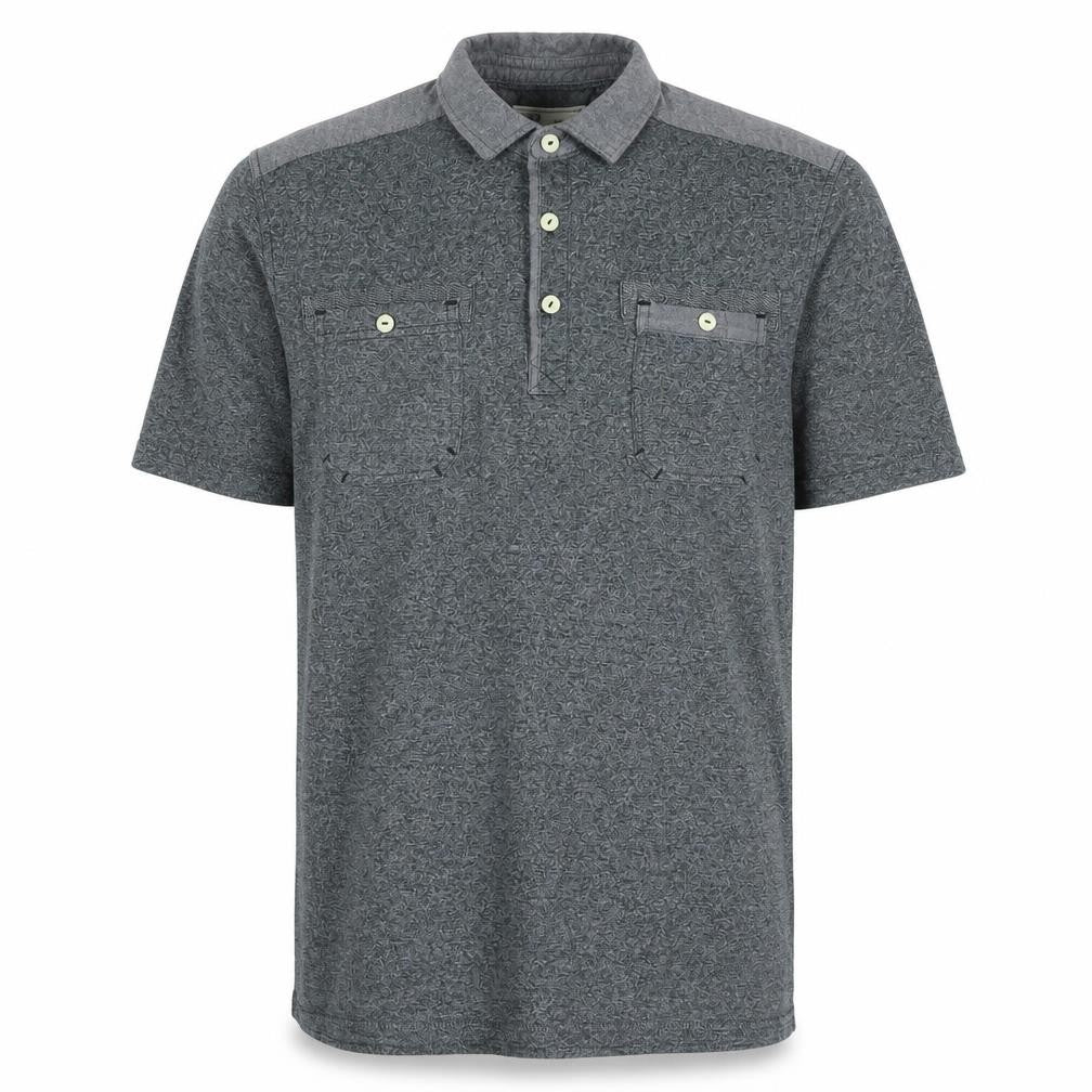 Next Mens Grey Cotton Polo Size M Collared Button