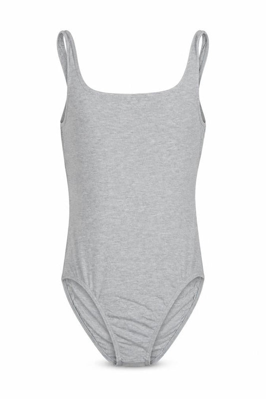 Marks & Spencer Womens Grey Cotton Blend Basic Tank Size 10 Scoop Neck Snap