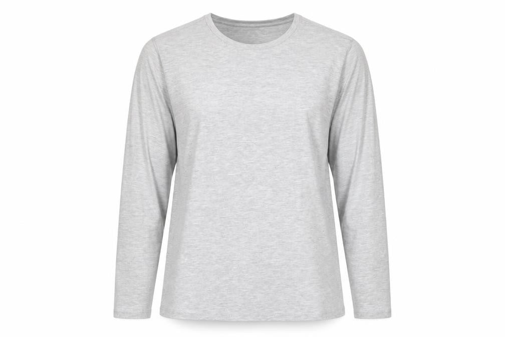 Avenue Womens Grey Cotton Basic T-Shirt Size 16 Crew Neck - 16/18