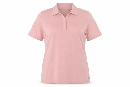 PENNY PLAIN Womens Pink Polyester Basic Polo Size 14 Collared