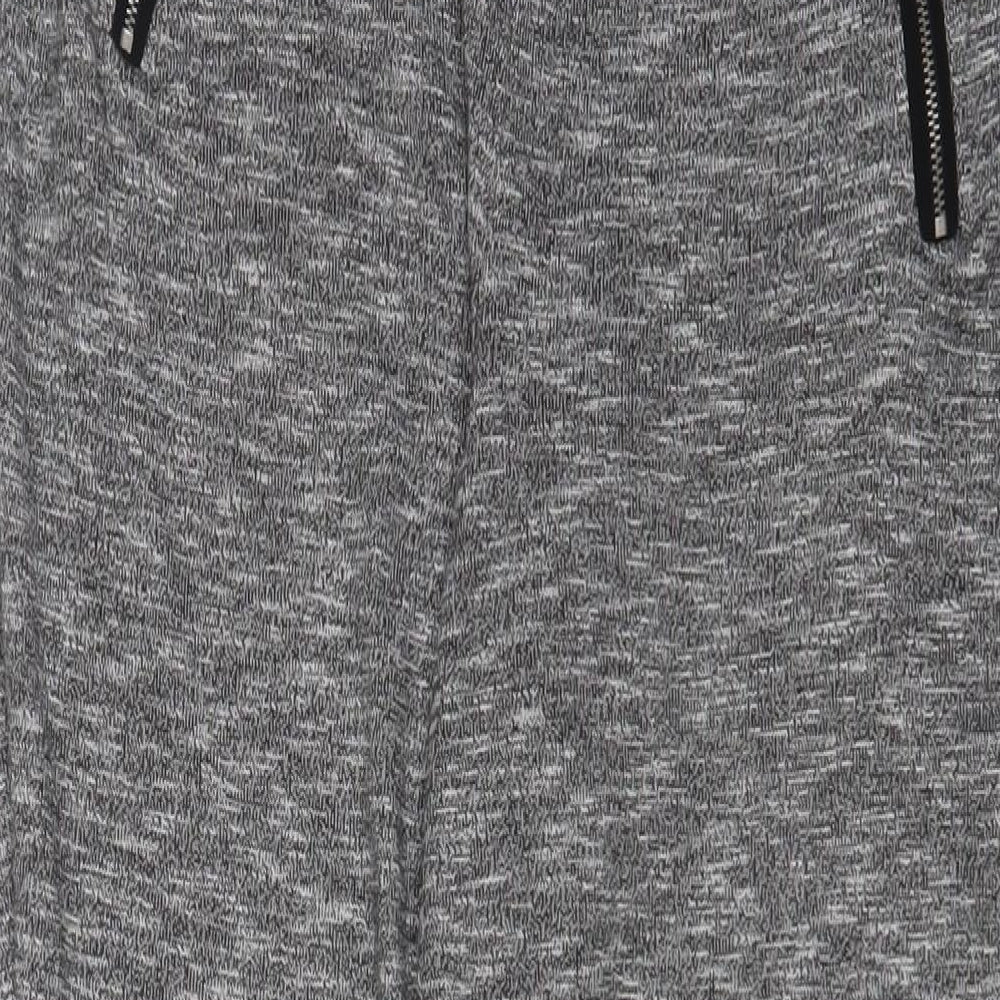 Marks and Spencer Womens Grey Polyester Trousers Size 14 L31 in Regular