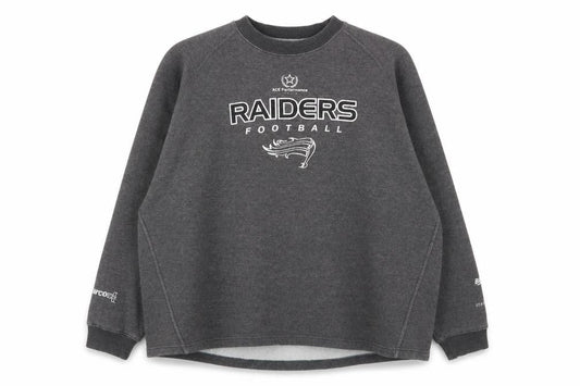 Raiders Mens Grey Cotton Pullover Sweatshirt Size XL