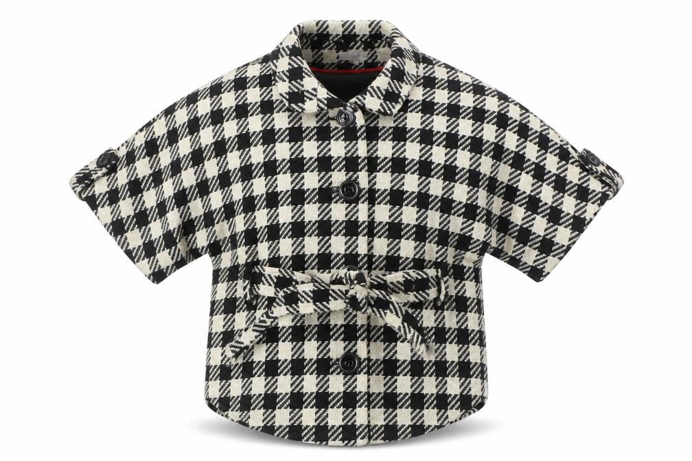 Marks & Spencer Women's Petite Check Jacket, Black/White