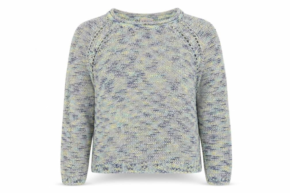 Indigo Womens Multicoloured Round Neck Acrylic Pullover Jumper Size 16