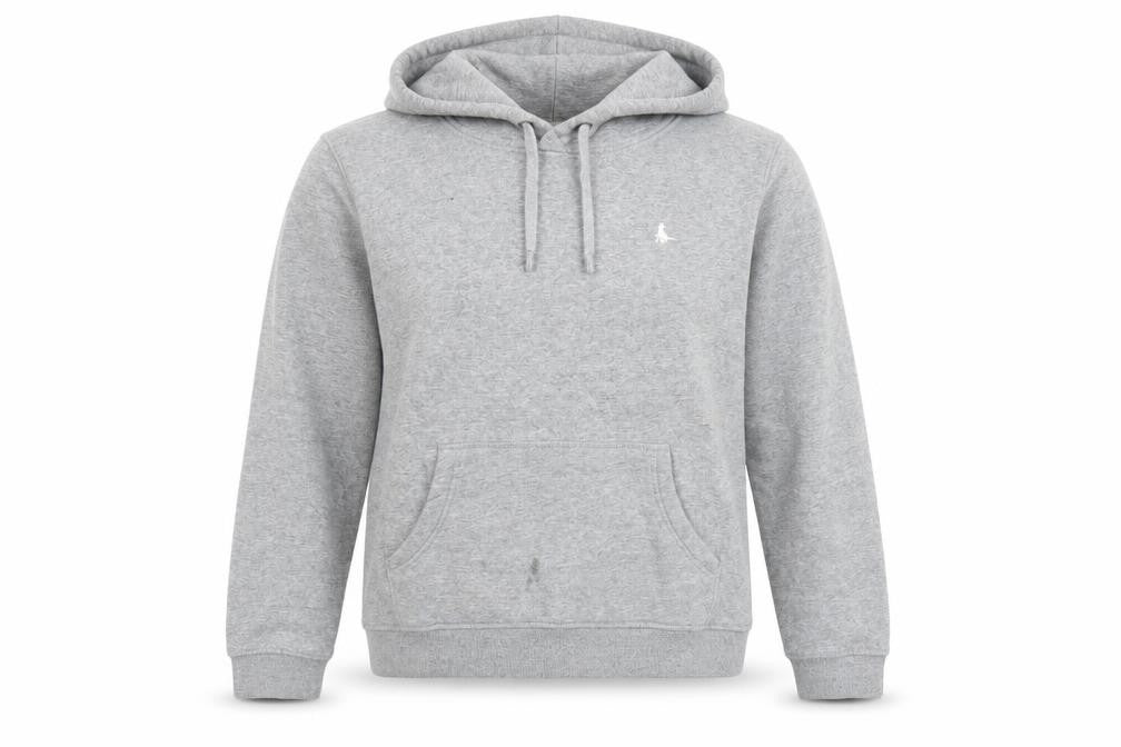 Jack Wills Womens Grey Cotton Pullover Hoodie Size 14 Pullover