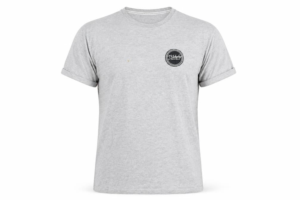 Blakely Clothing Mens Grey Cotton T-Shirt Size S Round Neck