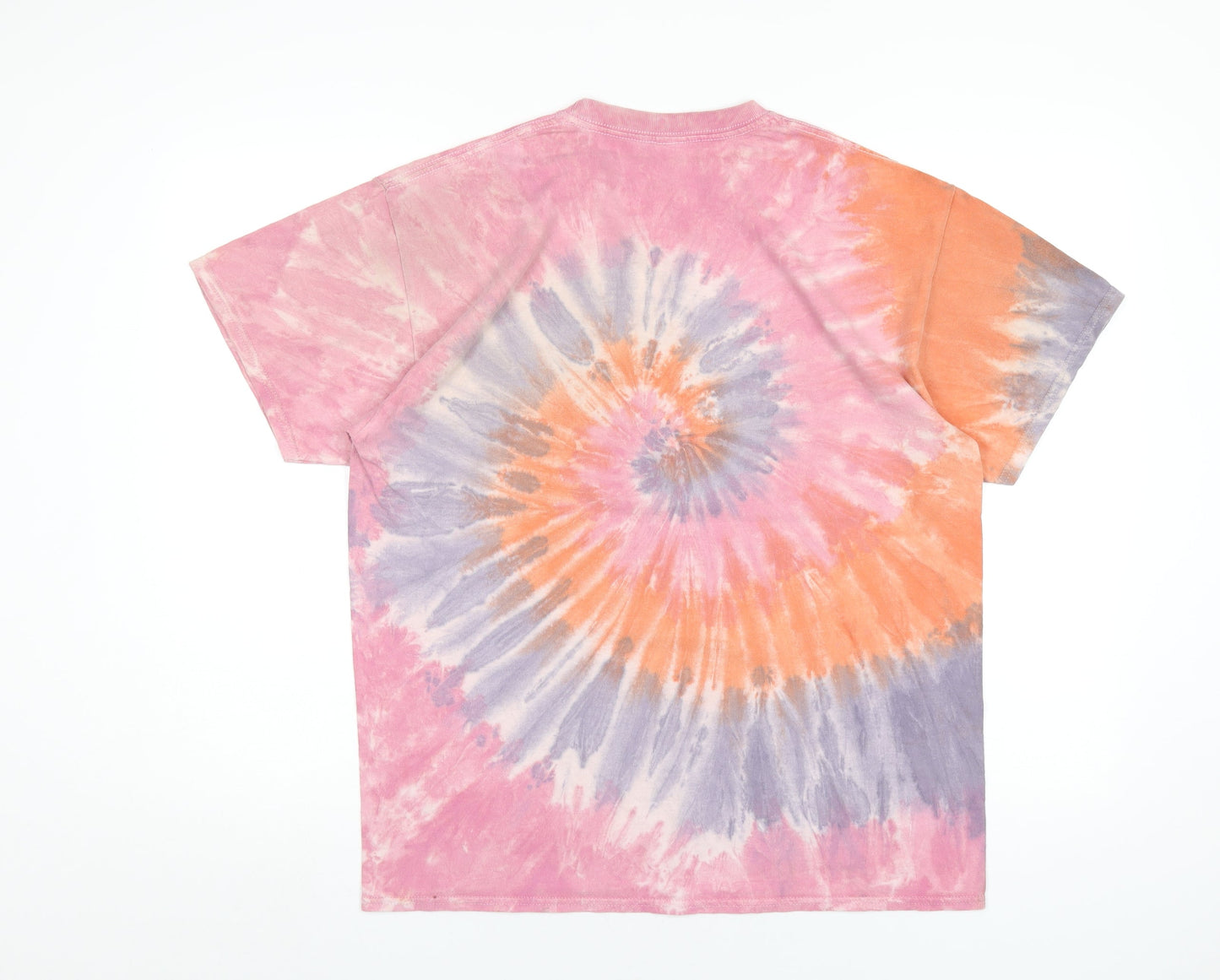 Urban Outfitters Womens Multicoloured Cotton Basic T-Shirt Size S Round Neck - Positive Energy Tie Dye