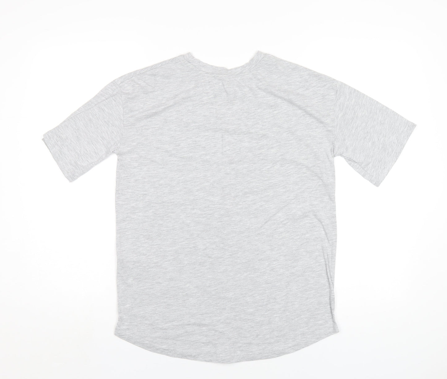 Elle Sport Womens Grey Polyester Basic T-Shirt Size XS Round Neck