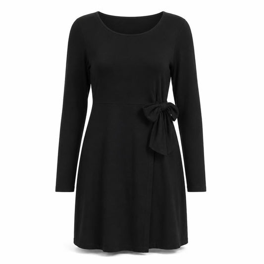 Great Plains Womens Black Viscose A-Line Size S Round Neck Pullover