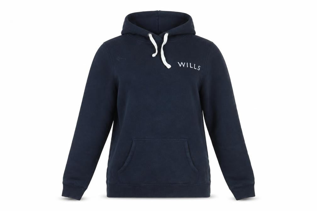 Jack Wills Womens Blue Cotton Pullover Hoodie Size 10 Pullover - Logo Zipped Pockets