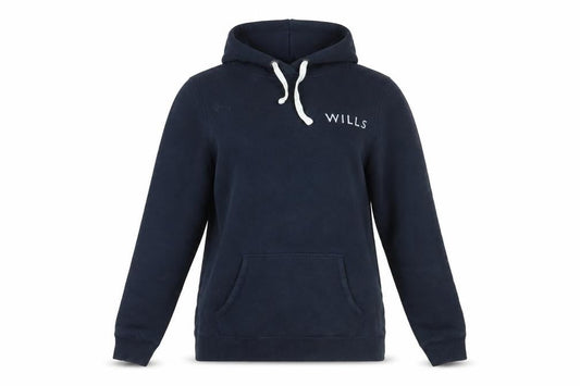 Jack Wills Womens Blue Cotton Pullover Hoodie Size 10 Pullover - Logo Zipped Pockets