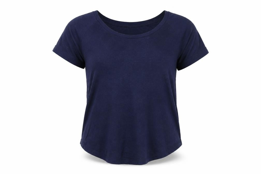 Gap Womens Blue Cotton Basic T-Shirt Size M Round Neck