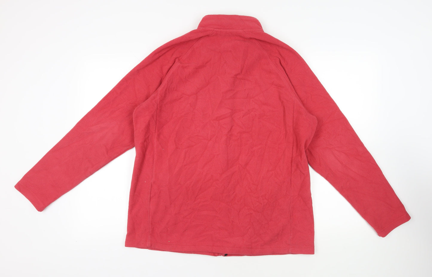 Cotton Traders Womens Pink Jacket Size L Zip - Logo Pockets