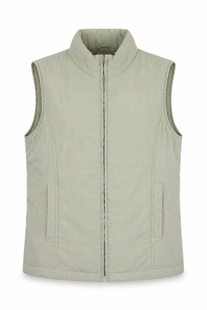 EWM Womens Grey Gilet Waistcoat Size S Zip