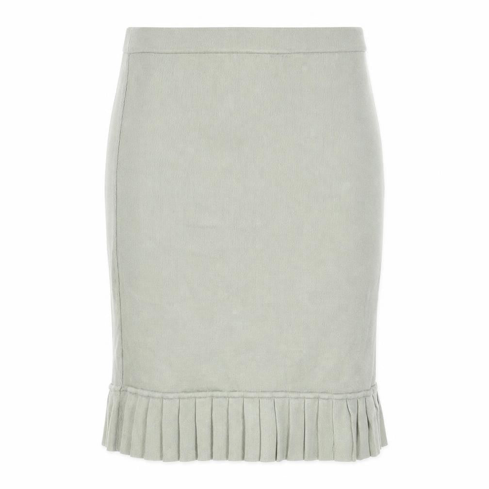 Passioni Womens Green Viscose Straight & Pencil Skirt Size 2XL