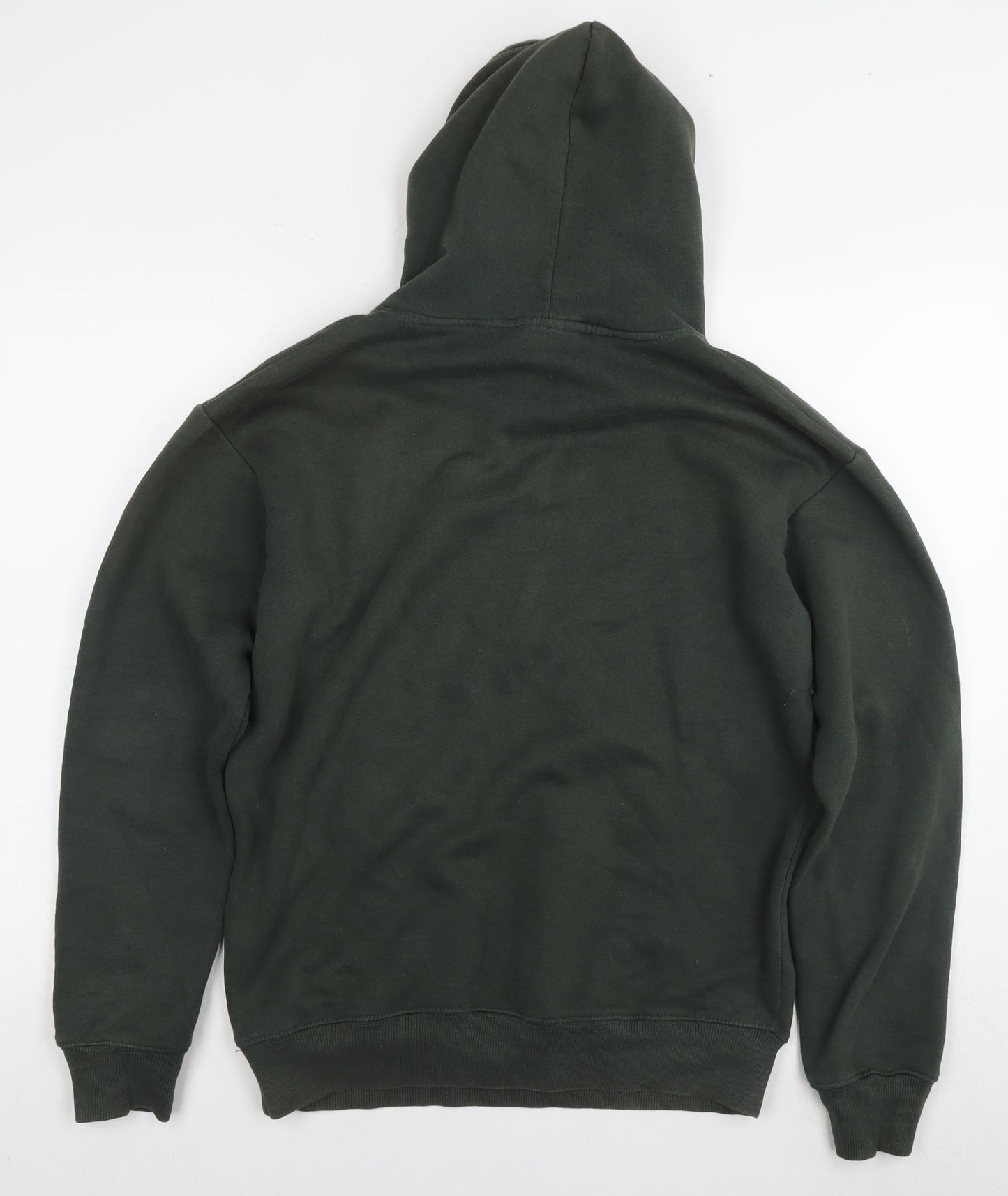 Criminal Damage Mens Green Cotton Pullover Hoodie Size XS - Logo