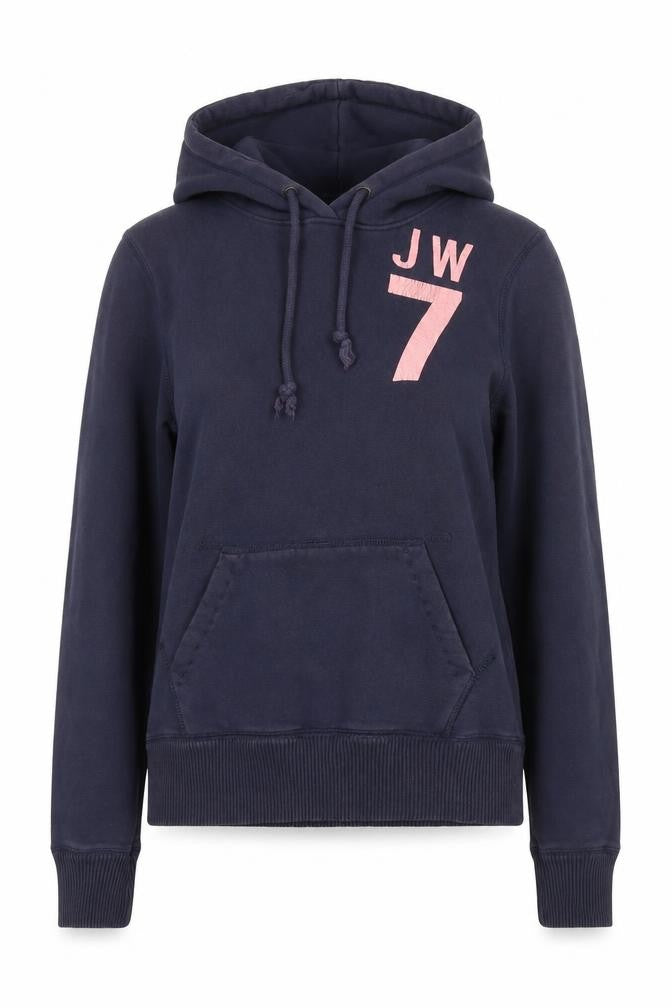 Jack Wills Womens Blue Cotton Pullover Hoodie Size 10 Pullover - Logo GBR