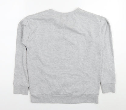 Preloved Lady And The Tramp Womens Grey Cotton Pullover Sweatshirt Size 8 Pullover - Logo - Back