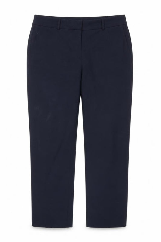 AnneTaylor Womens Blue Polyester Trousers Size 12 L29 in Regular Zip