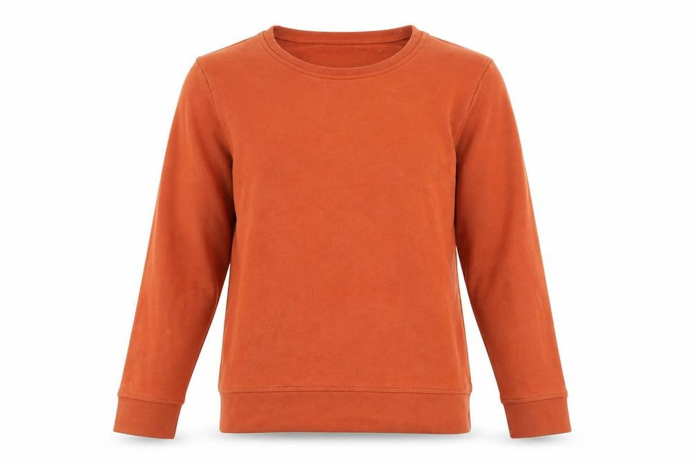 Lands' End Womens Brown Houndstooth Chlorofibre Pullover Sweatshirt Size S Pullover