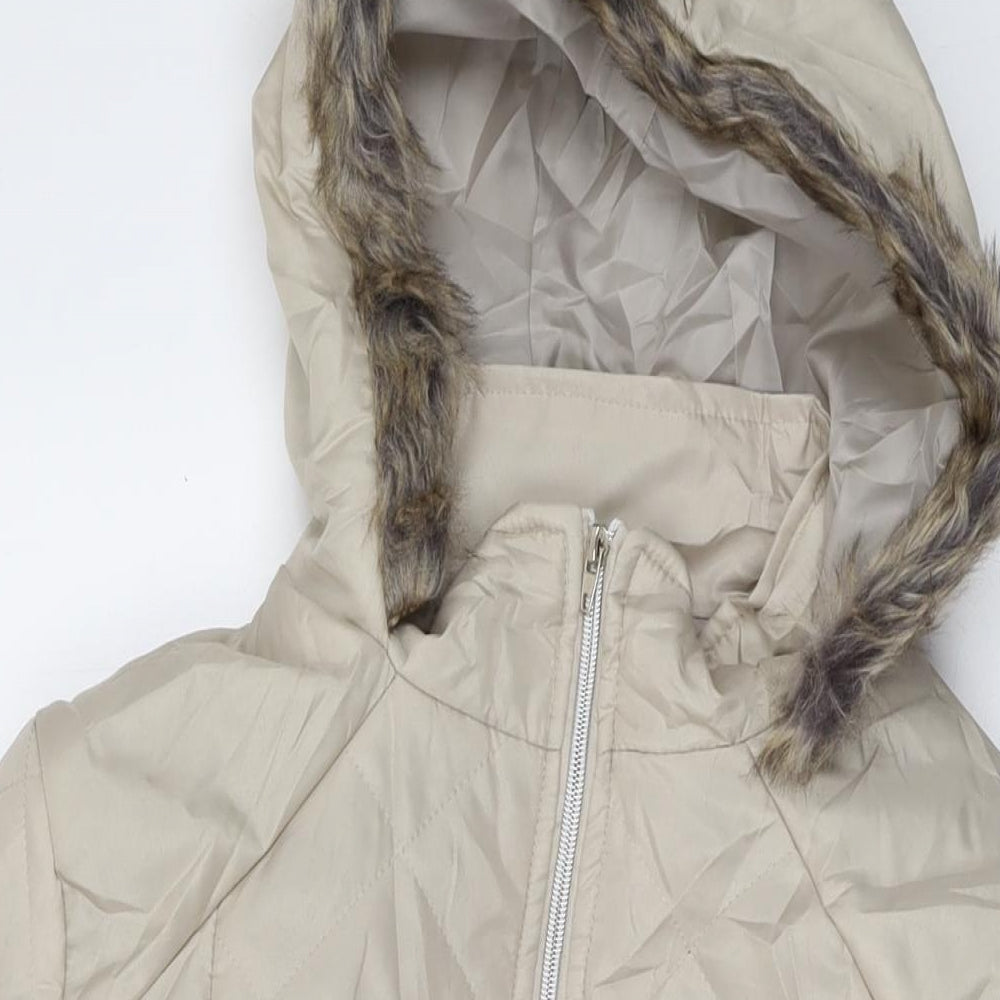 Anna de Lancay Womens Beige Jacket Size M Zip