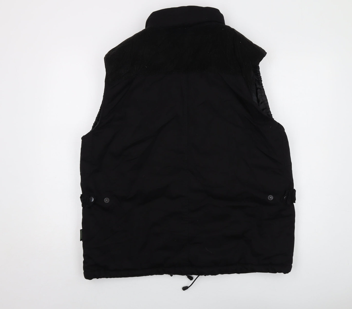 Turnhout Mens Black Gilet Waistcoat Size L Zip