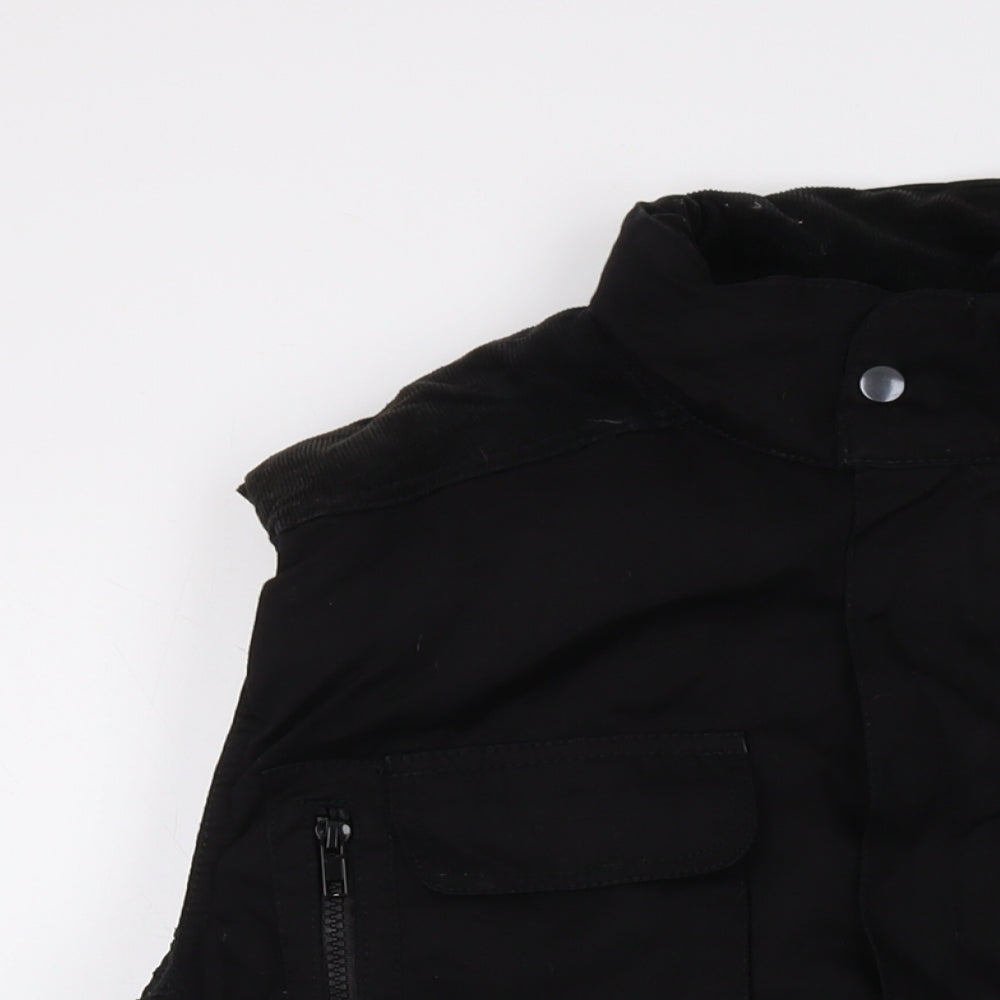 Turnhout Mens Black Gilet Waistcoat Size L Zip