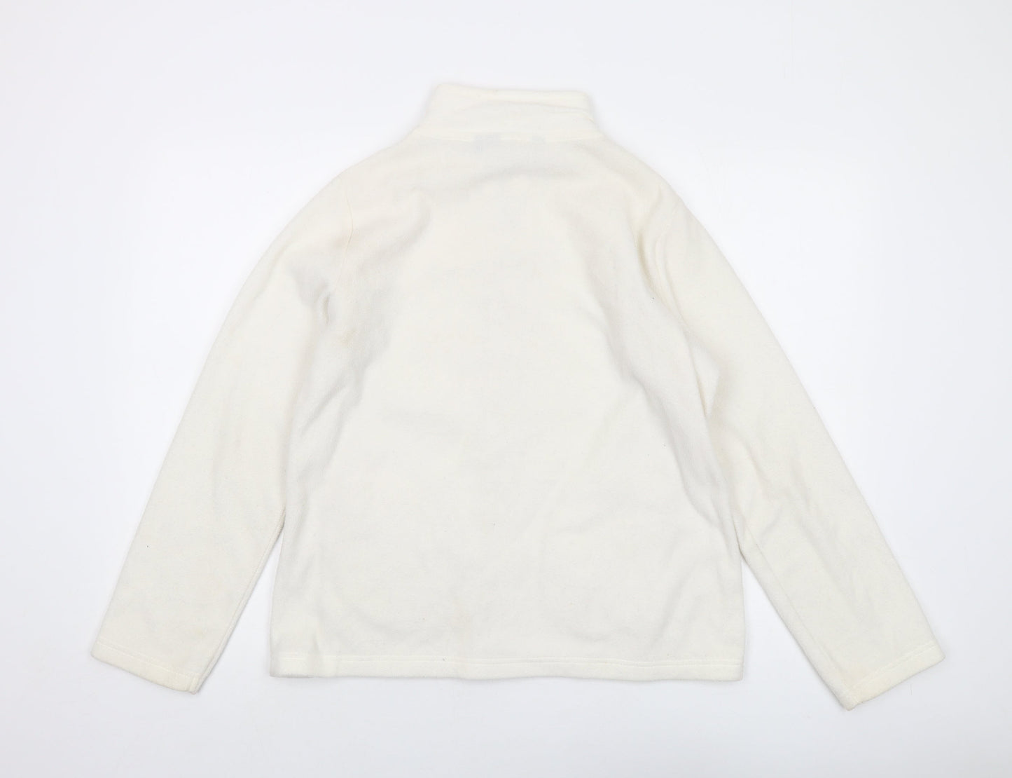 Isle Womens Ivory Jacket Size 14 Zip