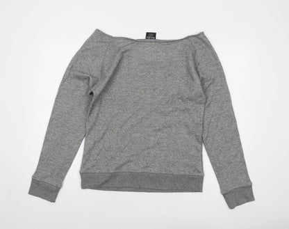 Preloved Hard Rock Womens Grey Cotton Pullover Sweatshirt Size 2XL Pullover - Back