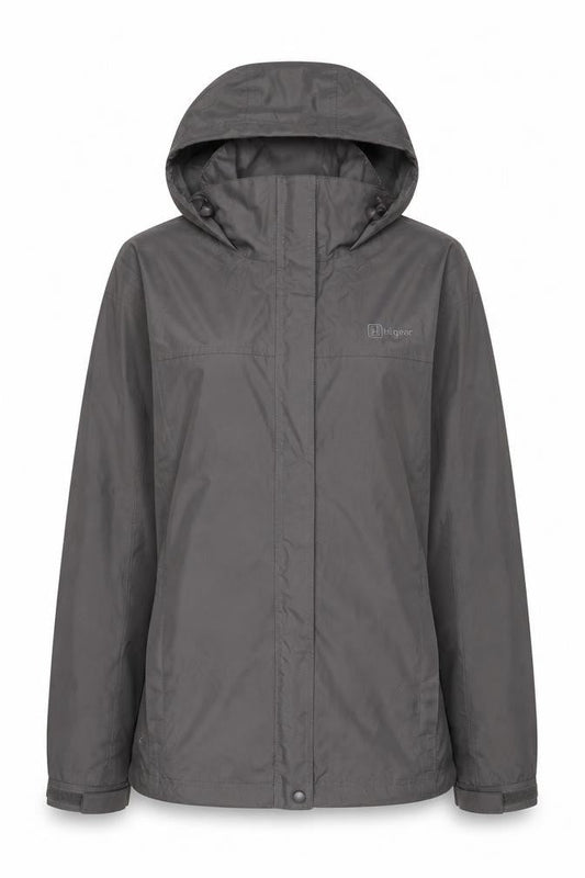 Hi Gear Womens Grey Jacket Coat Size 16 Zip - Logo, Embroidered