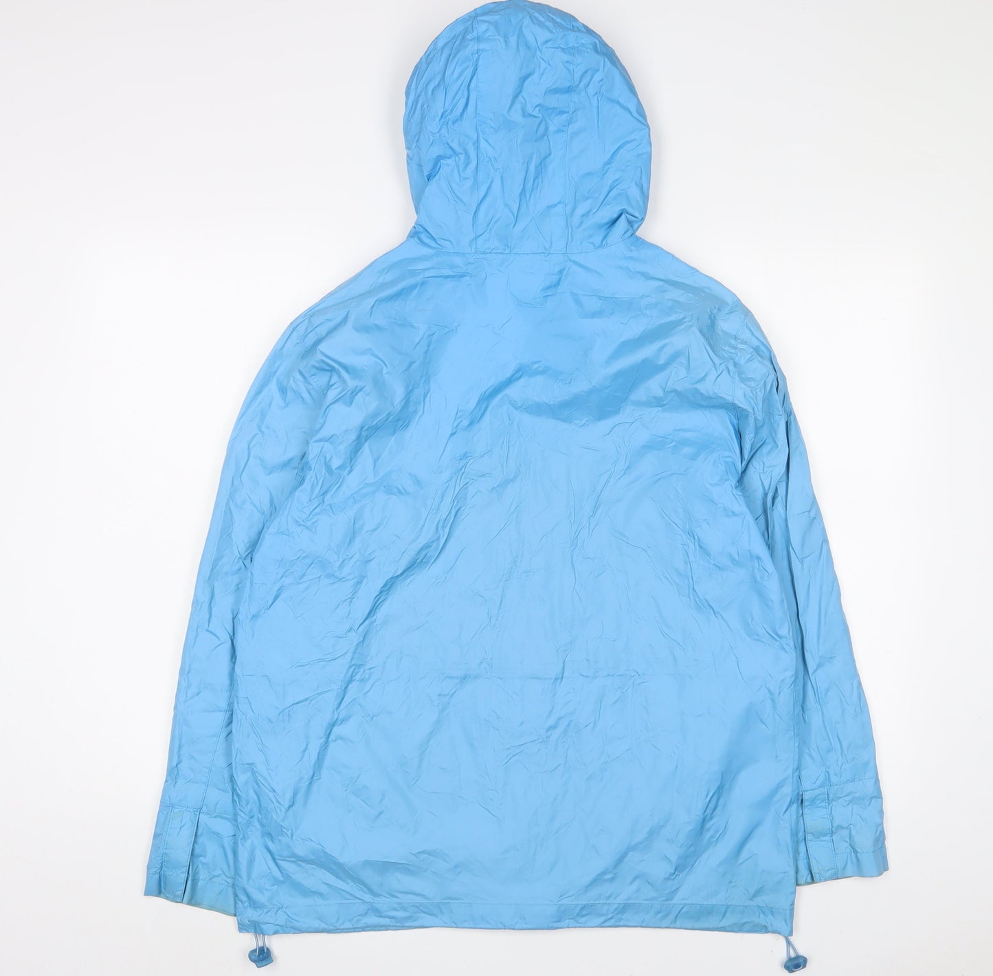 Maine Womens Blue Jacket Size 10 Zip - Logo, Embroidered