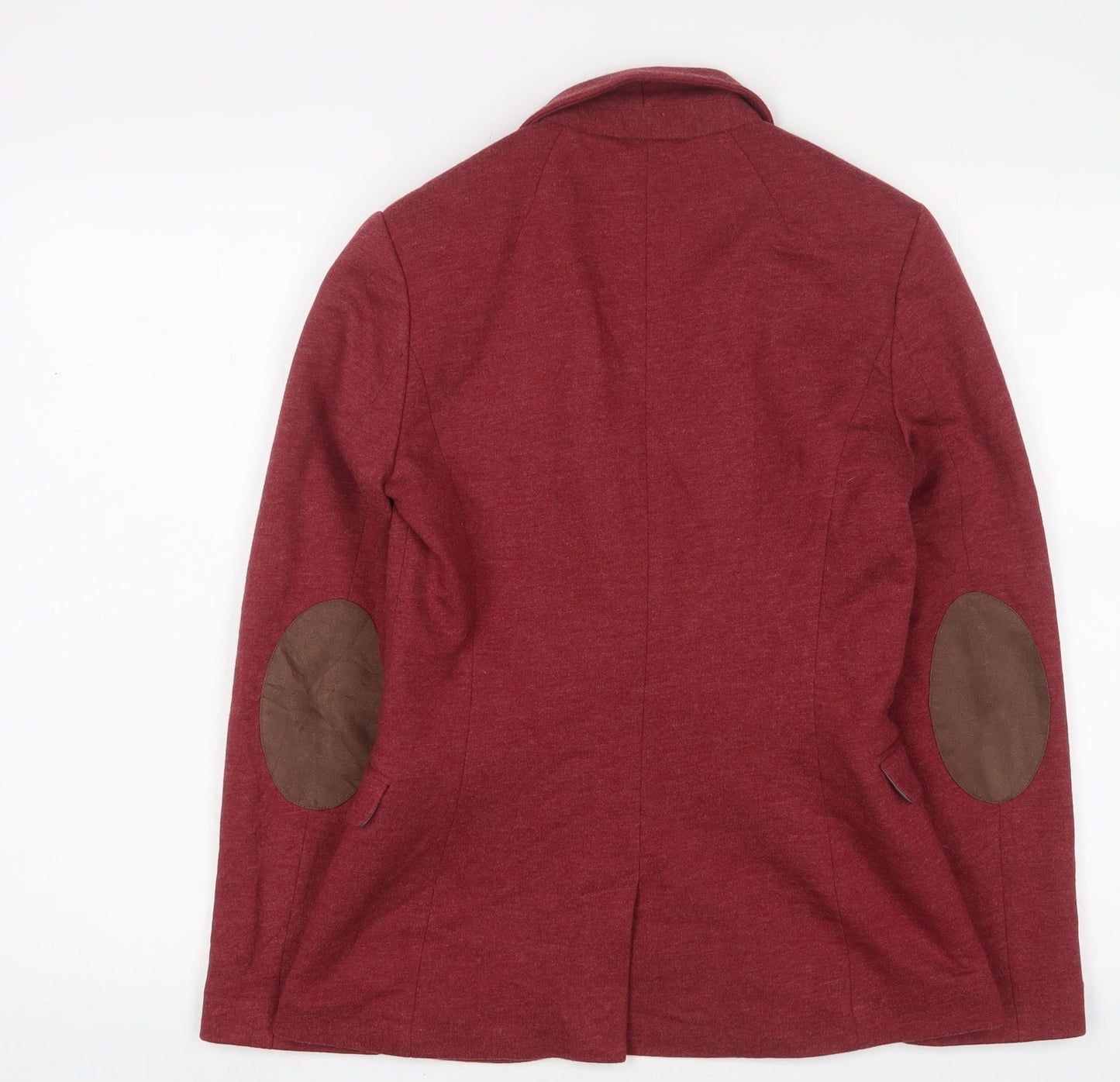 H&M Womens Red Jacket Blazer Size 10 Button