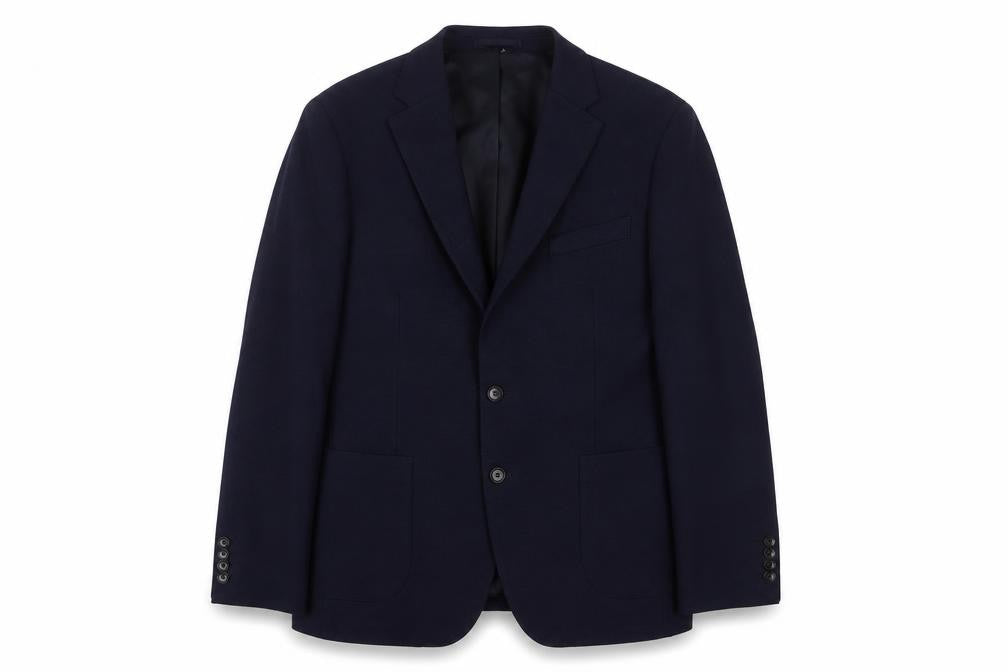 Marks & Spencer Mens Blue Polyester Jacket Suit Jacket Size 40 Regular - Inside Pockets