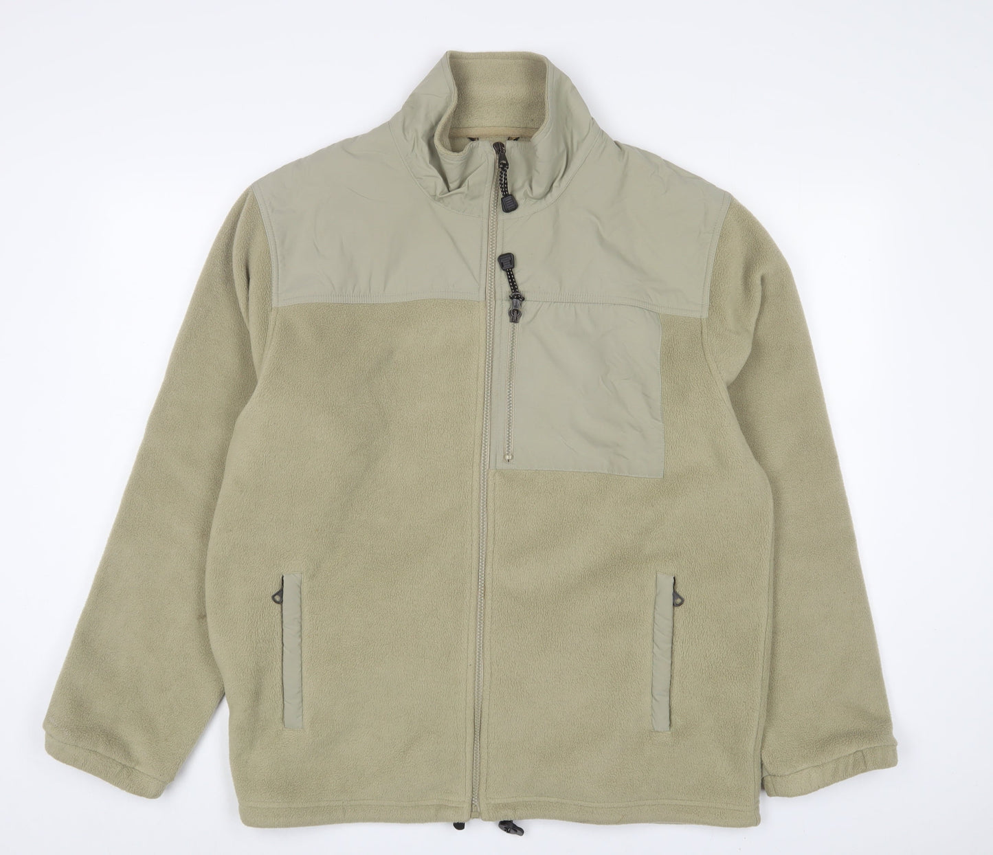 Marks and Spencer Mens Green Jacket Size M Zip - Zip Pockets