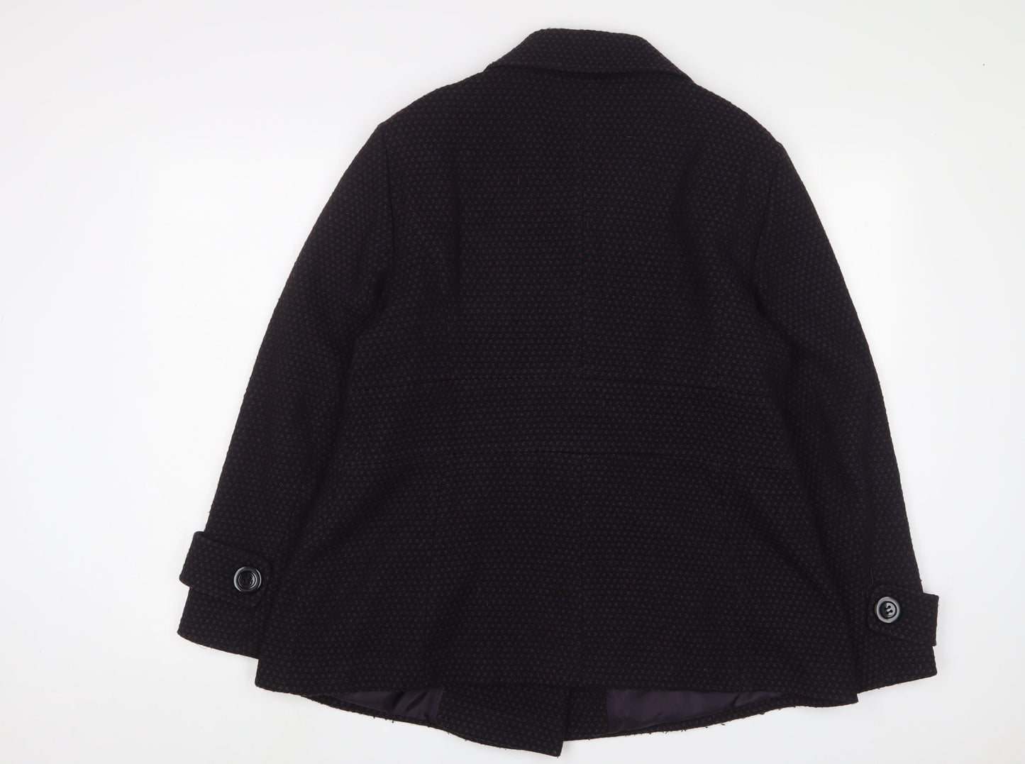 Debenhams Womens Purple Jacket Size 16 Button