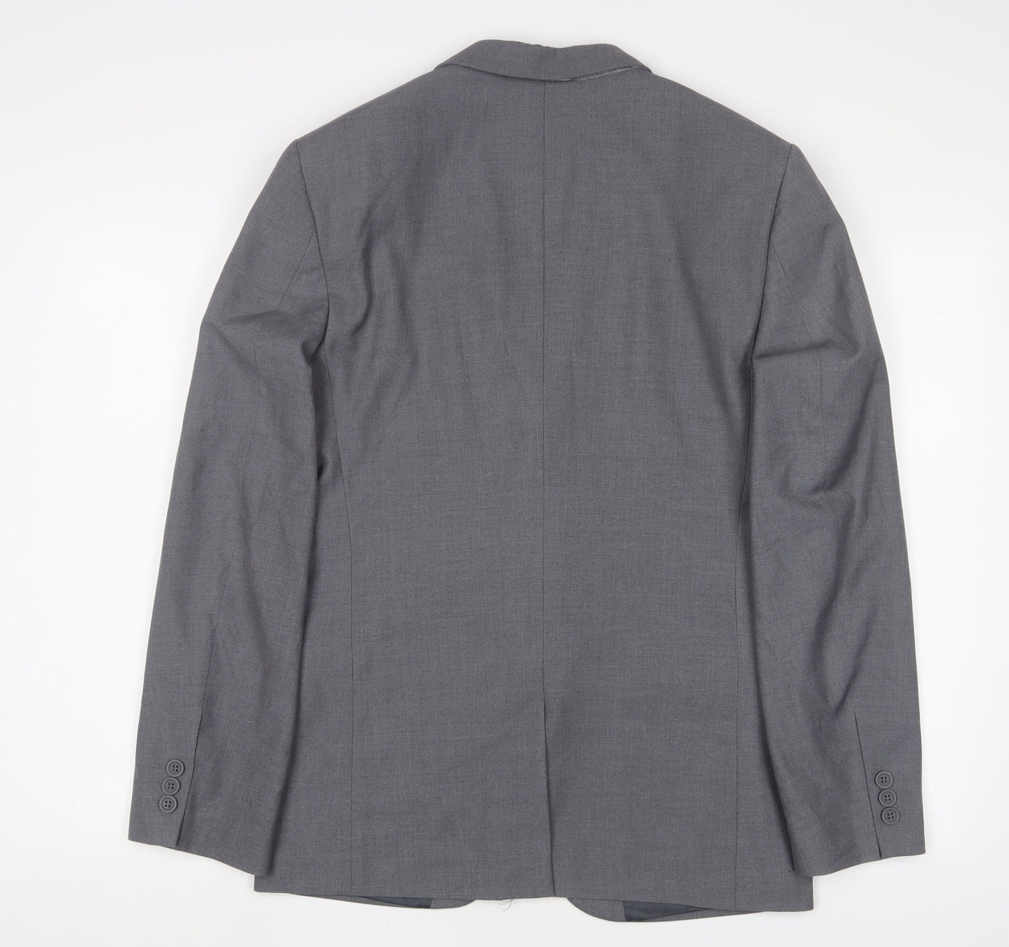 Taylor & Reece Mens Grey Polyester Jacket Suit Jacket Size 36 Regular