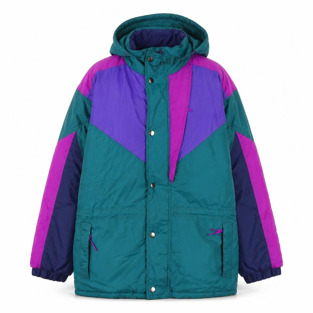 Hazy Joe Womens Multicoloured Jacket Coat Size L Zip - Zip Pockets