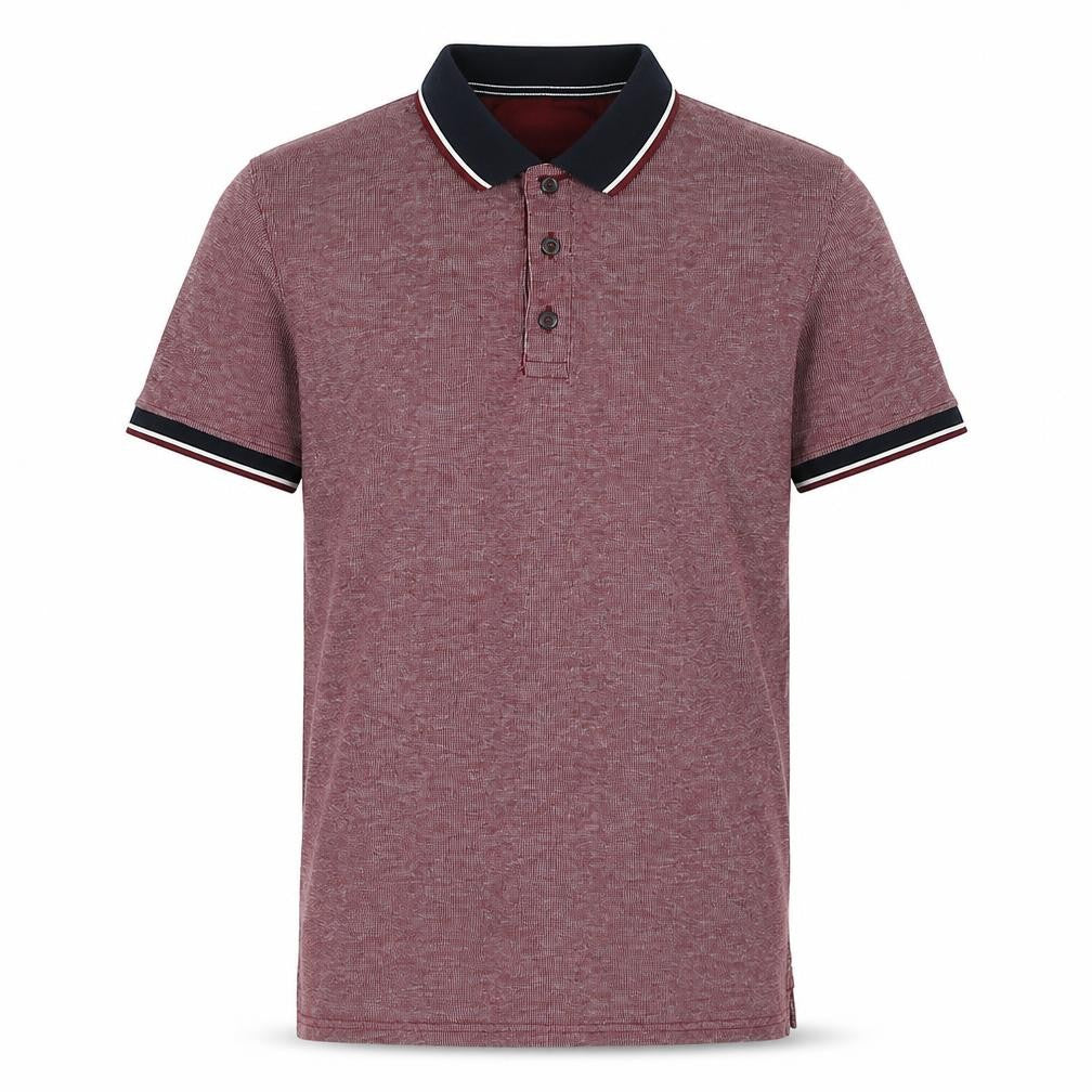 Maine New England Mens Red Cotton Polo Size M Collared