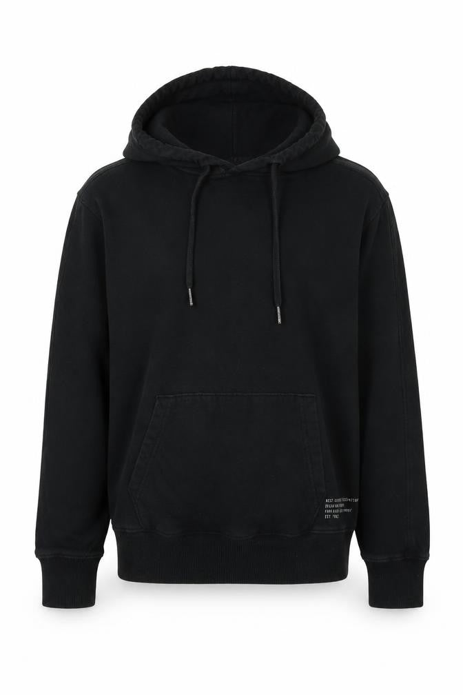 Next Boys Black Cotton Pullover Hoodie Size M